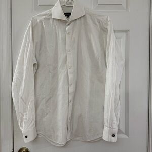 Bogesse Classic White Men's Dress Shirt